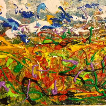 Pintura titulada "Colori d'estate" por Primo Canepari, Obra de arte original, Acrílico