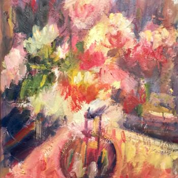 Pintura titulada "fiore" por Primo Canepari, Obra de arte original, Oleo