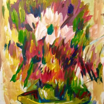 Painting titled "fiori di campo" by Primo Canepari, Original Artwork, Acrylic