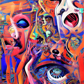 Digital Arts titled "Voice in my head" by Prince Elros, Original Artwork, 2D Digital Work