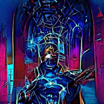 Цифровое искусство под названием "Cosmic Warrior Debi…" - Prince Elros, Подлинное произведение искусства, 2D Цифровая Работа