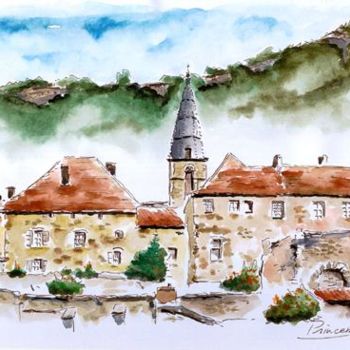 Painting titled "Jura, Baume les mes…" by Princerretti, Original Artwork