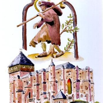 Картина под названием "Pyrénées St Bertran…" - Princerretti, Подлинное произведение искусства