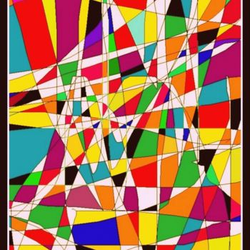 Artes digitais intitulada ""Abstraction 14"" por Denisov Sergei Viacheslavovich, Obras de arte originais, Pintura digital