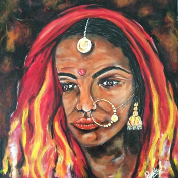 Картина под названием "Ma" - Prinkle Mehta, Подлинное произведение искусства, Акрил