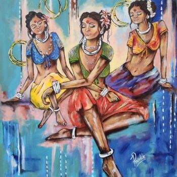 Картина под названием "" Nasha" the high" - Prinkle Mehta, Подлинное произведение искусства, Акрил