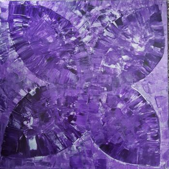 Painting titled "Violeta" by Prisca Adam, Original Artwork, Acrylic