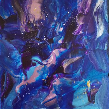 Painting titled "Vibrations" by Prisca Adam, Original Artwork, Acrylic