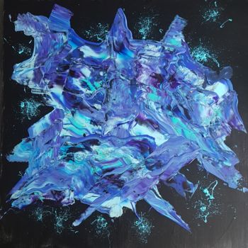 Painting titled "Blue" by Prisca Adam, Original Artwork