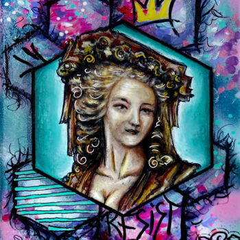 Peinture intitulée "Tableau Olympe de G…" par Priscilla Vettese, Œuvre d'art originale, Acrylique