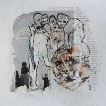 Pintura intitulada "Métissage #IX" por Priscille Deborah, Obras de arte originais, Tinta