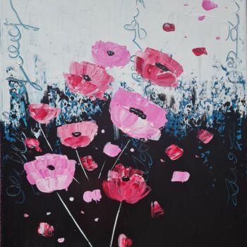 Peinture intitulée "Les fleurs" par Priscillia Leroy Lopez (Fleurhope), Œuvre d'art originale, Acrylique