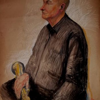 Rysunek zatytułowany „Степан” autorstwa Aleksandr Sydoruk, Oryginalna praca, Pastel