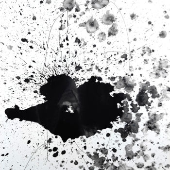 Peinture intitulée "Untitled.23" par Pritam Priyalochan, Œuvre d'art originale, Encre