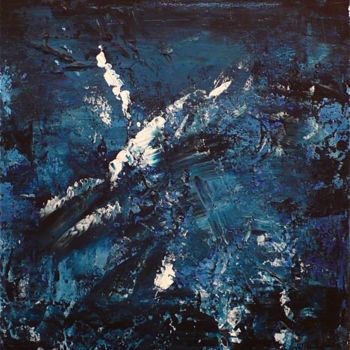 Painting titled "EAU TROUBLE" by Chiche Yohan  Edwige Leprin, Original Artwork, Oil