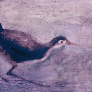 Pintura intitulada "Dahuk bird" por Prodip Kumar Sengupta, Obras de arte originais, Aquarela