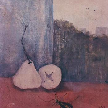 Painting titled "L'Eclisse" by Prodip Kumar Sengupta, Original Artwork, Watercolor