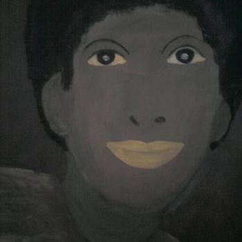 Painting titled "LE PETIT BLACK" by Thierry Faivre, Original Artwork, Oil