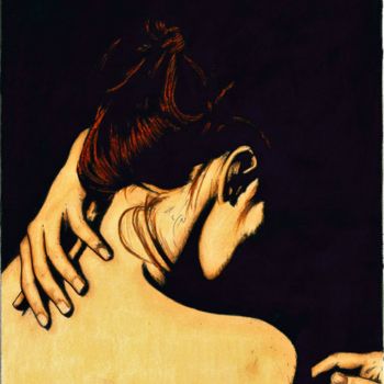 Рисунок под названием "donna-per-se.jpg" - Antonellino, Подлинное произведение искусства, Цветные карандаши