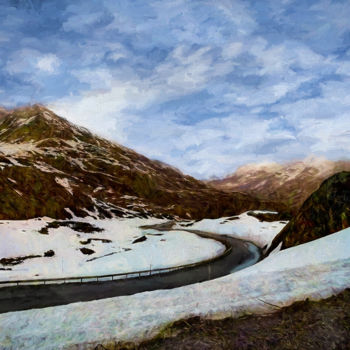 Digitale Kunst mit dem Titel "Kaunertaler Gletsch…" von Horst Rosenberger, Original-Kunstwerk, Digitale Malerei