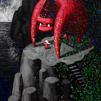 Peinture intitulée "King Kong" par Prop, Œuvre d'art originale, Acrylique