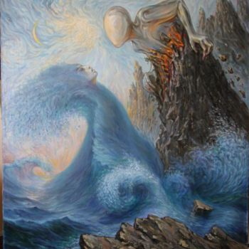 Pintura titulada "The Elements" por Gennadiy Protsko, Obra de arte original, Oleo