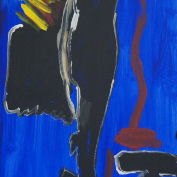 Pittura intitolato "Torero e Toro" da Amaury Prouvost, Opera d'arte originale, Acrilico