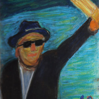 Pittura intitolato "Bashung" da Amaury Prouvost, Opera d'arte originale, Acrilico