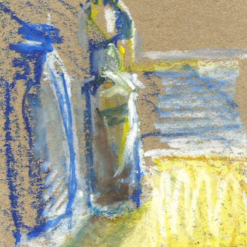 Pittura intitolato "butelki" da Wioleta Przybysz, Opera d'arte originale, Pastello