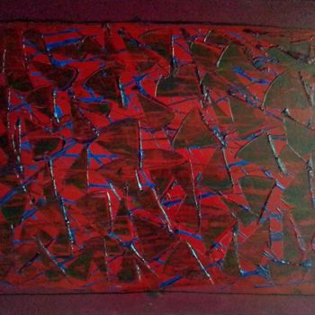 Painting titled "Triangles" by Paul Sath, Original Artwork, Acrylic