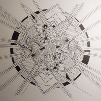 Zeichnungen mit dem Titel "Construction cellul…" von Pkf Créations, Original-Kunstwerk