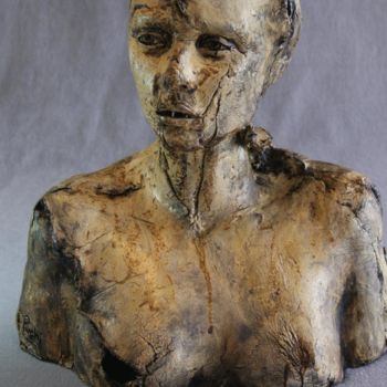 Sculpture titled "Dispair" by Puchi, Original Artwork