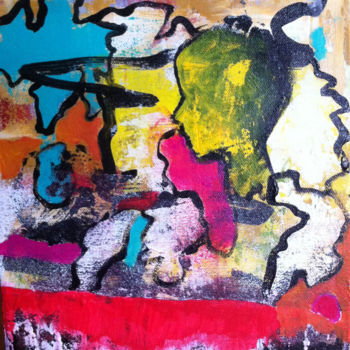 Peinture intitulée "abstracto-l.jpg" par Puchi, Œuvre d'art originale, Acrylique