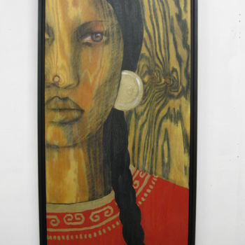 Malerei mit dem Titel "NATIVE" von Puchi, Original-Kunstwerk, Acryl