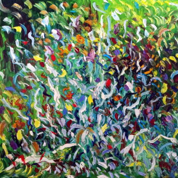 Painting titled "Immortelle" by Puliafico, Original Artwork, Oil
