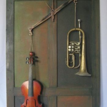 Peinture intitulée "Весомый инструмент" par Sergei Bogoliubov, Œuvre d'art originale