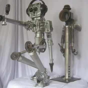 Escultura titulada "Роботы" por Sergei Bogoliubov, Obra de arte original