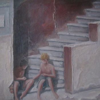 Painting titled "Христиане.." by Sergei Bogoliubov, Original Artwork