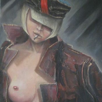 Картина под названием "Рево..люция.!" - Сергей Боголюбов, Подлинное произведение искусства, Масло