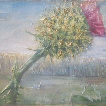 Malerei mit dem Titel "Расторопша.." von Sergei Bogoliubov, Original-Kunstwerk, Öl