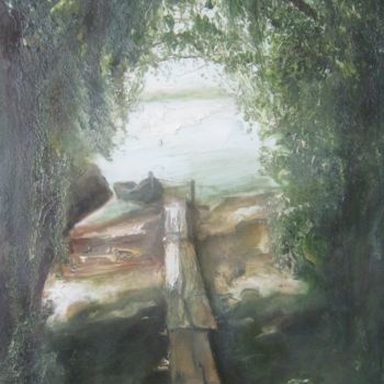 Painting titled "В дельте Дуная..." by Sergei Bogoliubov, Original Artwork, Oil