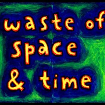 Painting titled "A Waste of Space an…" by Punit Vaidya, Original Artwork, Oil