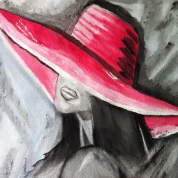 Malerei mit dem Titel "Pamela" von Purity, Original-Kunstwerk, Aquarell