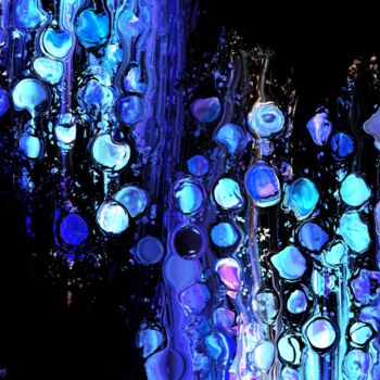 Digital Arts titled "Acrylic Pour Up & D…" by Purplemindstudios, Original Artwork, Digital Painting