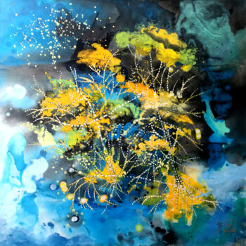 Peinture intitulée "Wonderful coral in…" par Pu Wei, Œuvre d'art originale, Encre