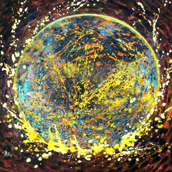 Painting titled "Magic ball" by Pu Wei, Original Artwork, Ink