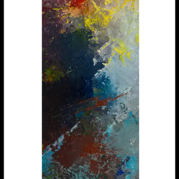 Pittura intitolato "Ocean n° 3" da Philippe Vidal, Opera d'arte originale, Olio Montato su Cartone