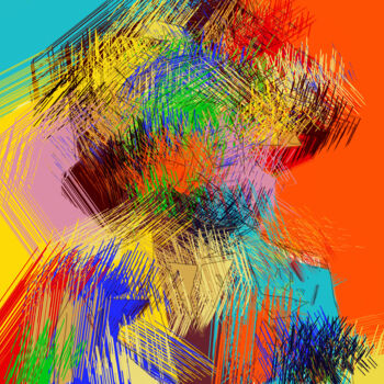 Grafika cyfrowa / sztuka generowana cyfrowo zatytułowany „Abstract Silhouette” autorstwa Pwa Studio, Oryginalna praca, Malar…