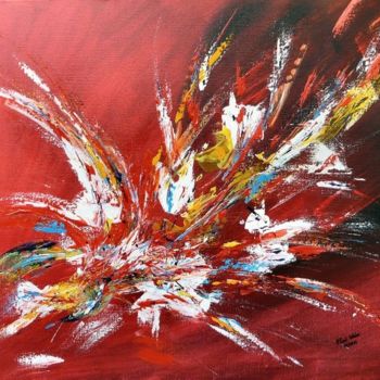 Pintura intitulada "Explosion" por Pascal Weber, Obras de arte originais, Óleo