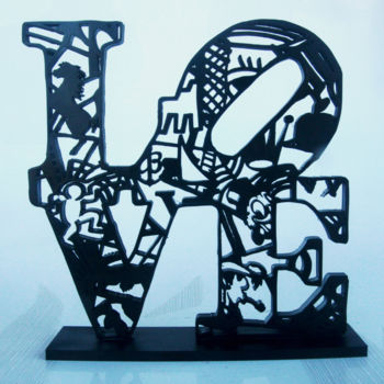 Sculpture titled "PyB Love, 2021  Scu…" by Pyb, Original Artwork, Resin